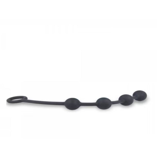 Nexus EXCITE Silicone Anal Beads Black Anal Beads and Balls