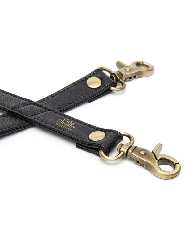 Fifty Shades of Grey Bound to You Faux Leather Hog Tie Cuffs and Restraints