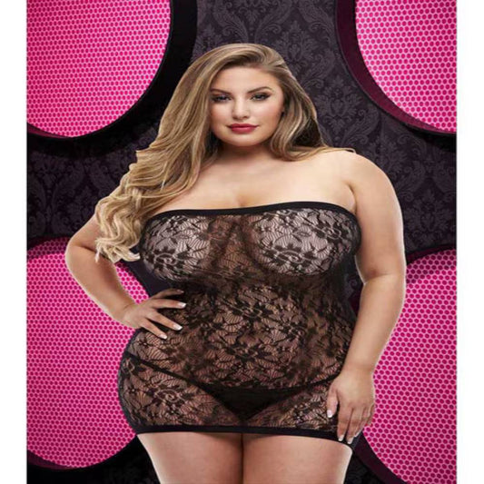 Lapdance Lingerie Lace Mini Dress XL - Body Stockings