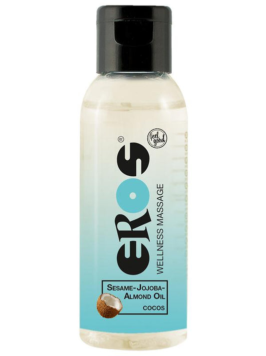 Eros Three Pack Vanilla Caramel and Cocos Wellness Massage Oil Massage Oils and Lubricants