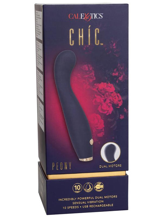 CalExotics Chic Peony G Spot Vibrator Blue - G-Spot Vibrators