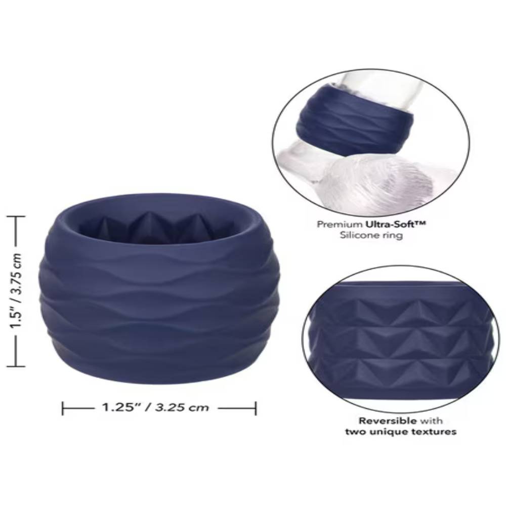 California Exotics Viceroy Reverse Endurance Penis Ring Stretchy Cock Rings