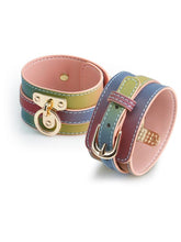 NS Novelties Spectra Bondage Ankle Cuff Rainbow Collars and Leads