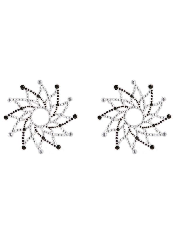 NS Novelties Pretty Pasties Charm I Nipple Cover Black Breast and Nipple Toys