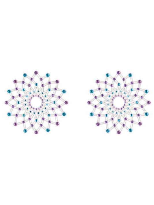 NS Novelties Pretty Pasties Charm II Nipple Cover Blue Breast and Nipple Toys