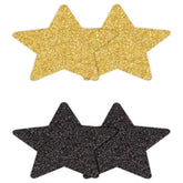 NS Novelties Pretty Nipple Pasties Glitter Stars 2 Pair Breast and Nipple Toys
