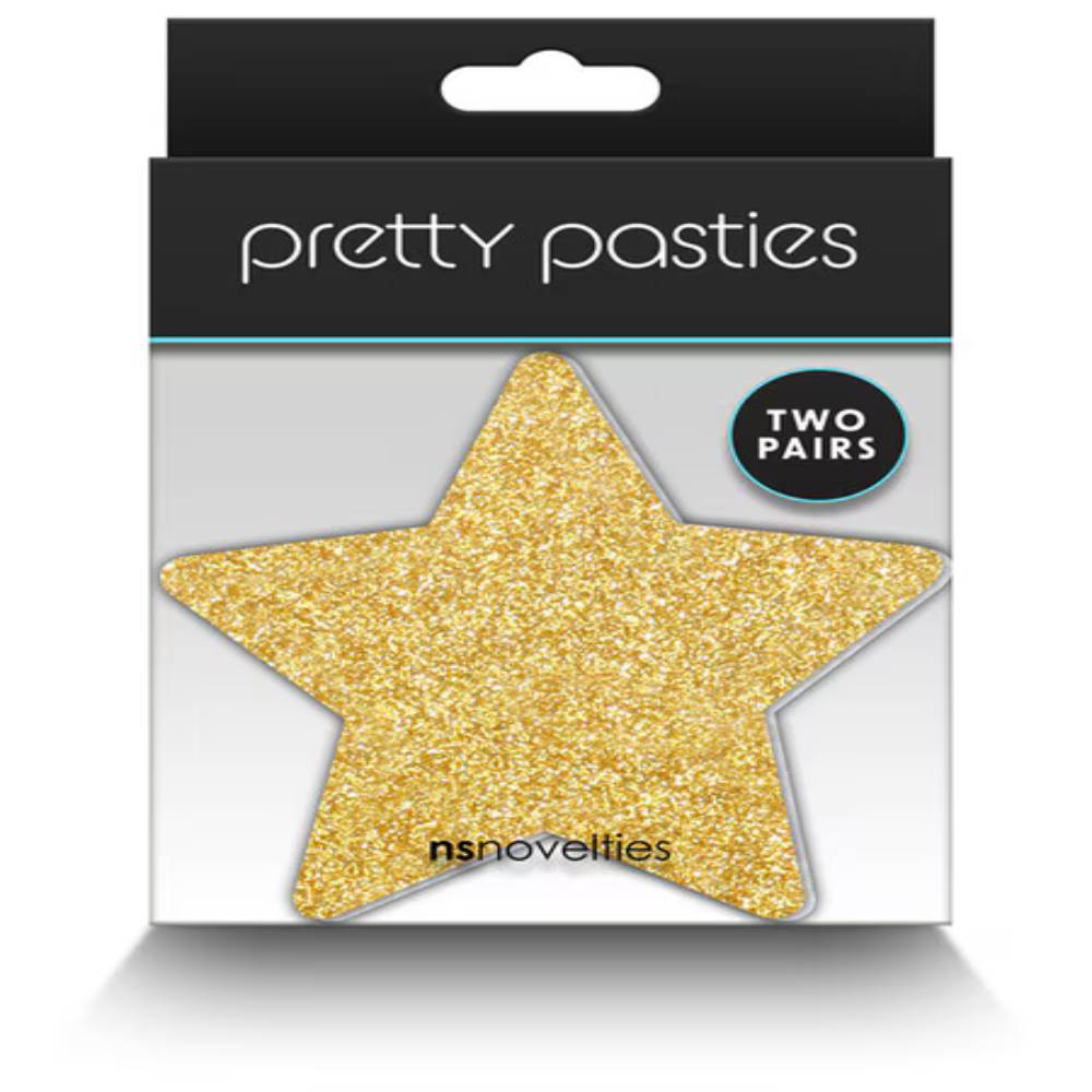 NS Novelties Pretty Nipple Pasties Glitter Stars 2 Pair Breast and Nipple Toys