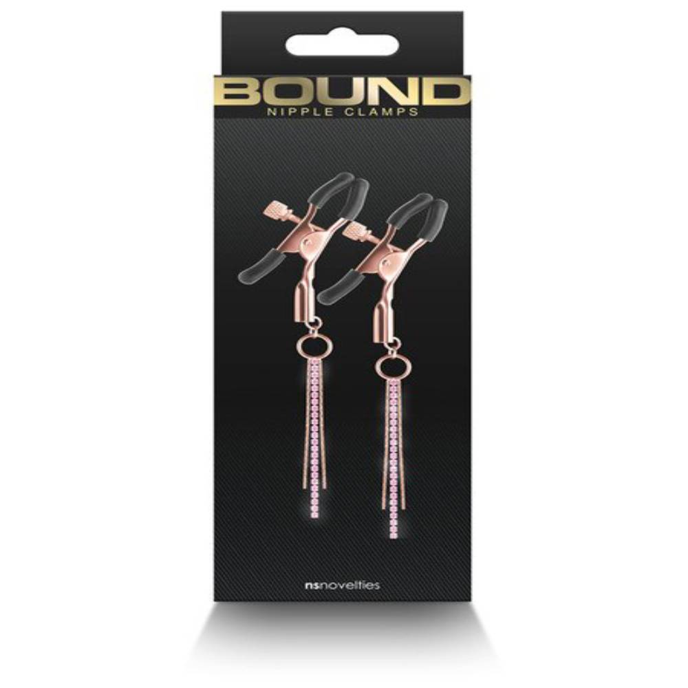 NS Novelties Bound Nipple Clamps D3 Nipple and Clit Clamps