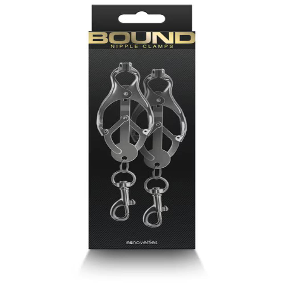 NS Novelties Bound Sexy Nipple Clamps C3 Nipple and Clit Clamps