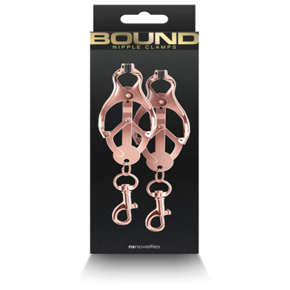 NS Novelties Bound Sexy Nipple Clamps C3 Nipple and Clit Clamps
