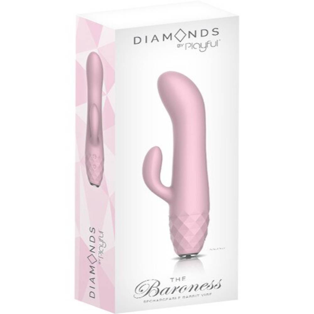 Playful Diamonds The Baroness Rechargeable Rabbit Vibrator Rabbit Vibrators