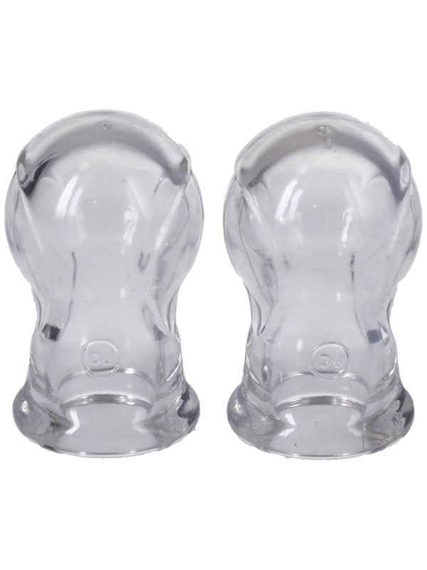 Kink Merci Tweak Nipple Sucker Set Clear Breast and Nipple Toys