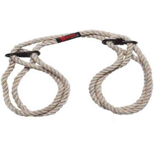 Kink Merci Bind and Tie 6mm Hemp BDSM Play Wrist or Ankle Cuffs Cuffs and Restraints