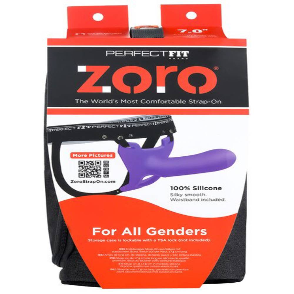 Perfect Fit Zoro Strap-On 7.0 inches with Case Strap On Sextoys