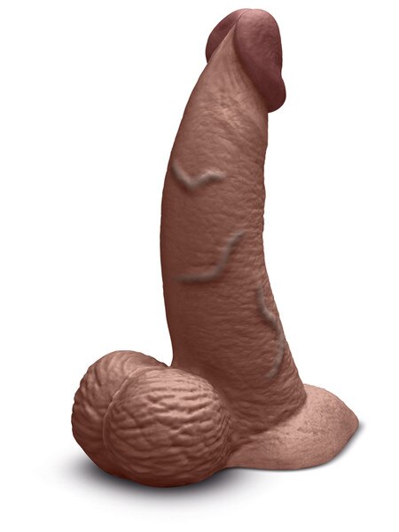 B-Vibe Slipskin Curved Realistic Silicone Dildo 6.5 Inch Realistic Dildos