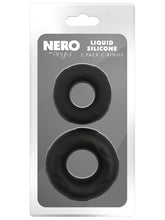 Playful Nero Liquid Silicone 2 Pack Cock Rings Silicone Cock Rings