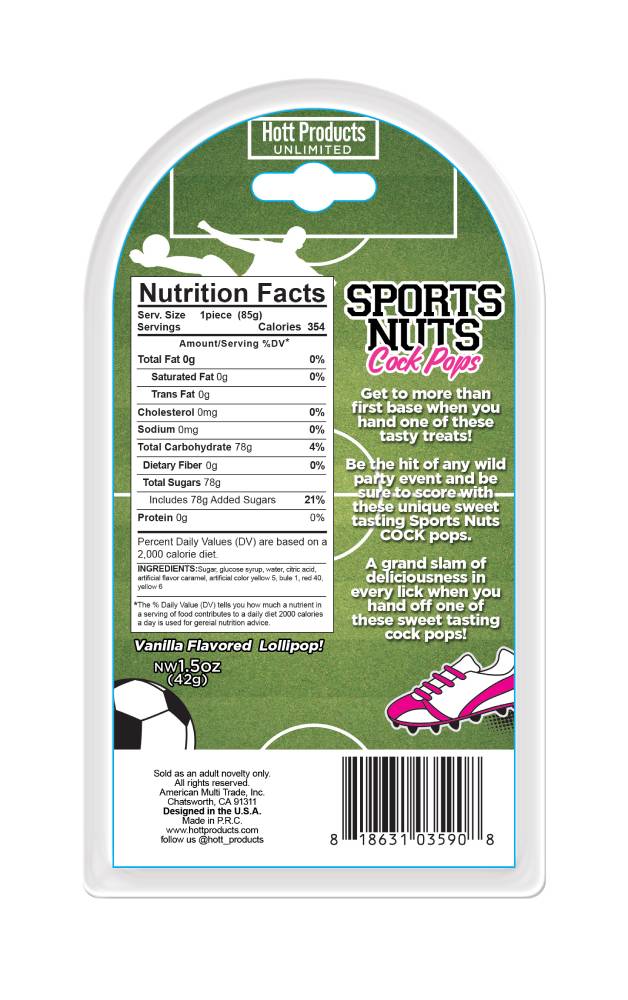 Hott Products Sports Nuts Cock Pop Dick Shaped Edible Candy Party Gifts and Novelties
