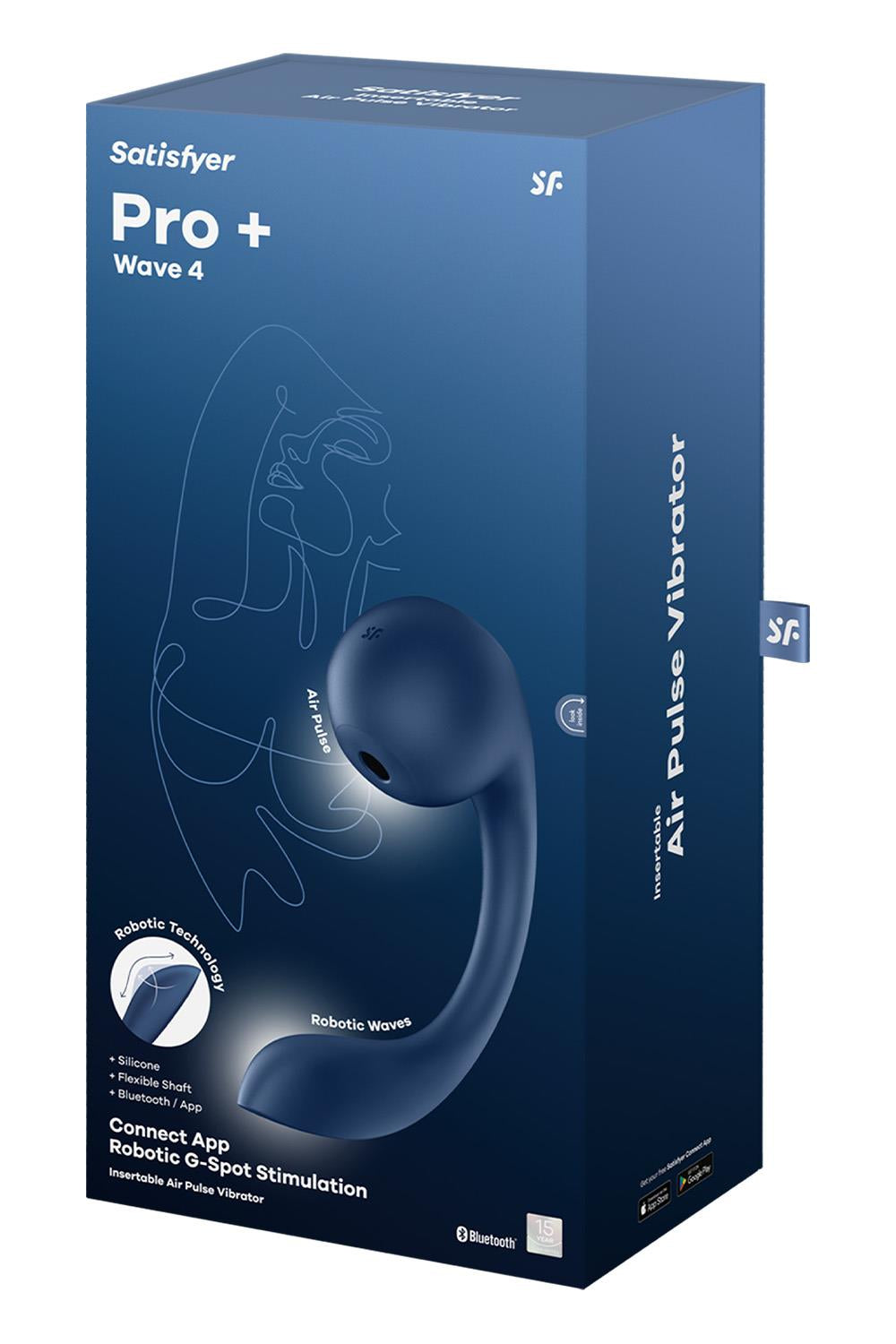 Satisfyer Pro Plus Wave 4 Air Pulse Clitoral Vibrator Clit Ticklers and Pulsators