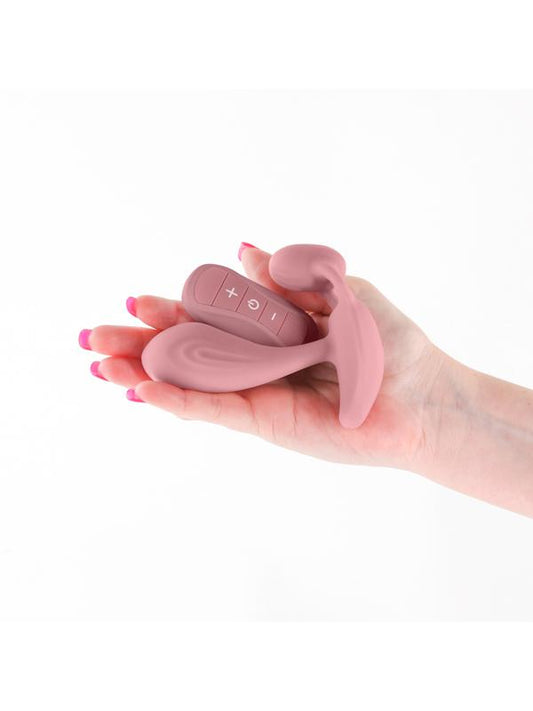 NS Novelties Secrets Echo Clitoris & G Spot Massager Dusty Rose - G-Spot Vibrators