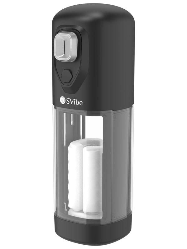 Svibe Ikon Volt Male Masturbator Transparent Black Masturbators and Strokers