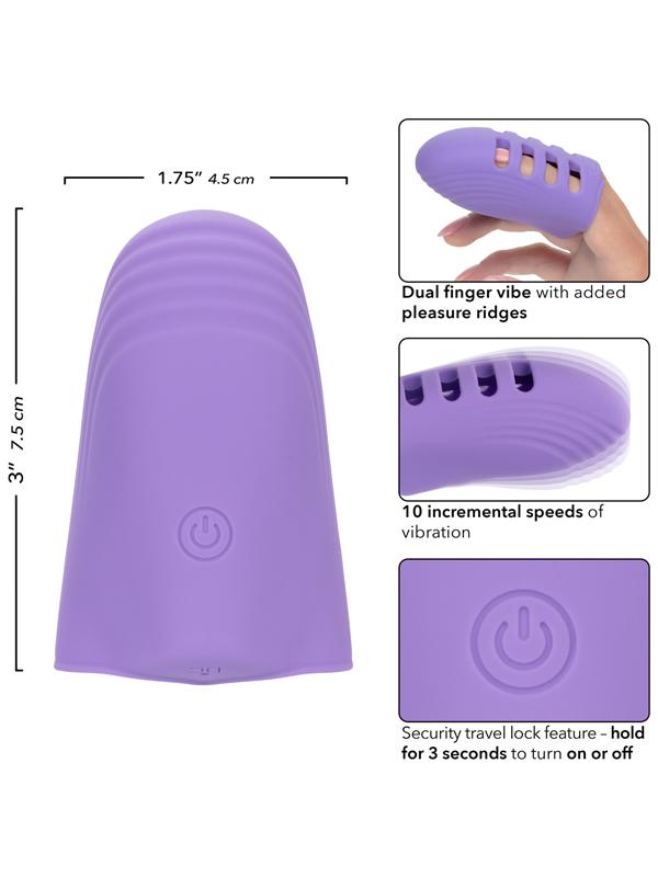 California Exotics Dr Laura Berman Rechargeable Finger Vibrator Finger and Tongue Vibrators