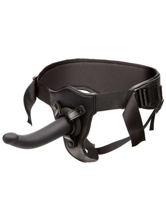 California Exotics Onyxxx Support Strap On With Silicone Probe - Strap On Sextoys