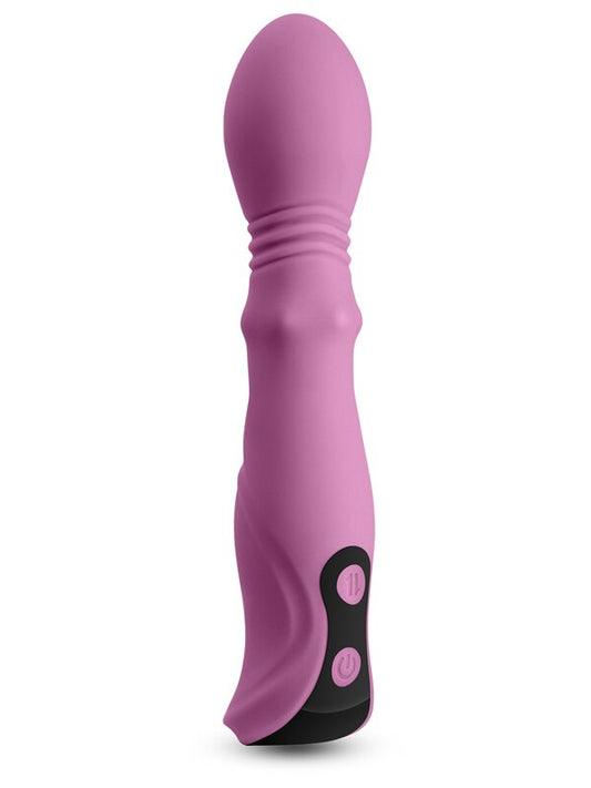 NS Novelties Lust-n-Dreams Cadence Thrusting Vibrator Blush G-Spot Vibrators