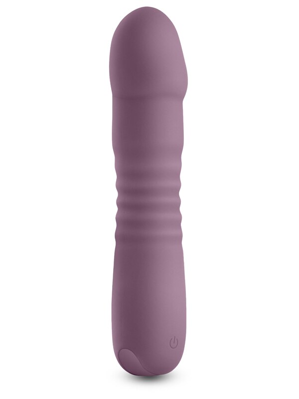 NS Novelties Lust-n-Dreams Poise Vibrating Dildo Mauve Vibrating Dildos