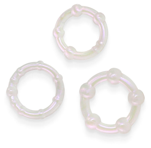 NS Novelties Fantasia Intensity Stretchy Cock Rings Pearl Cock Ring Sets