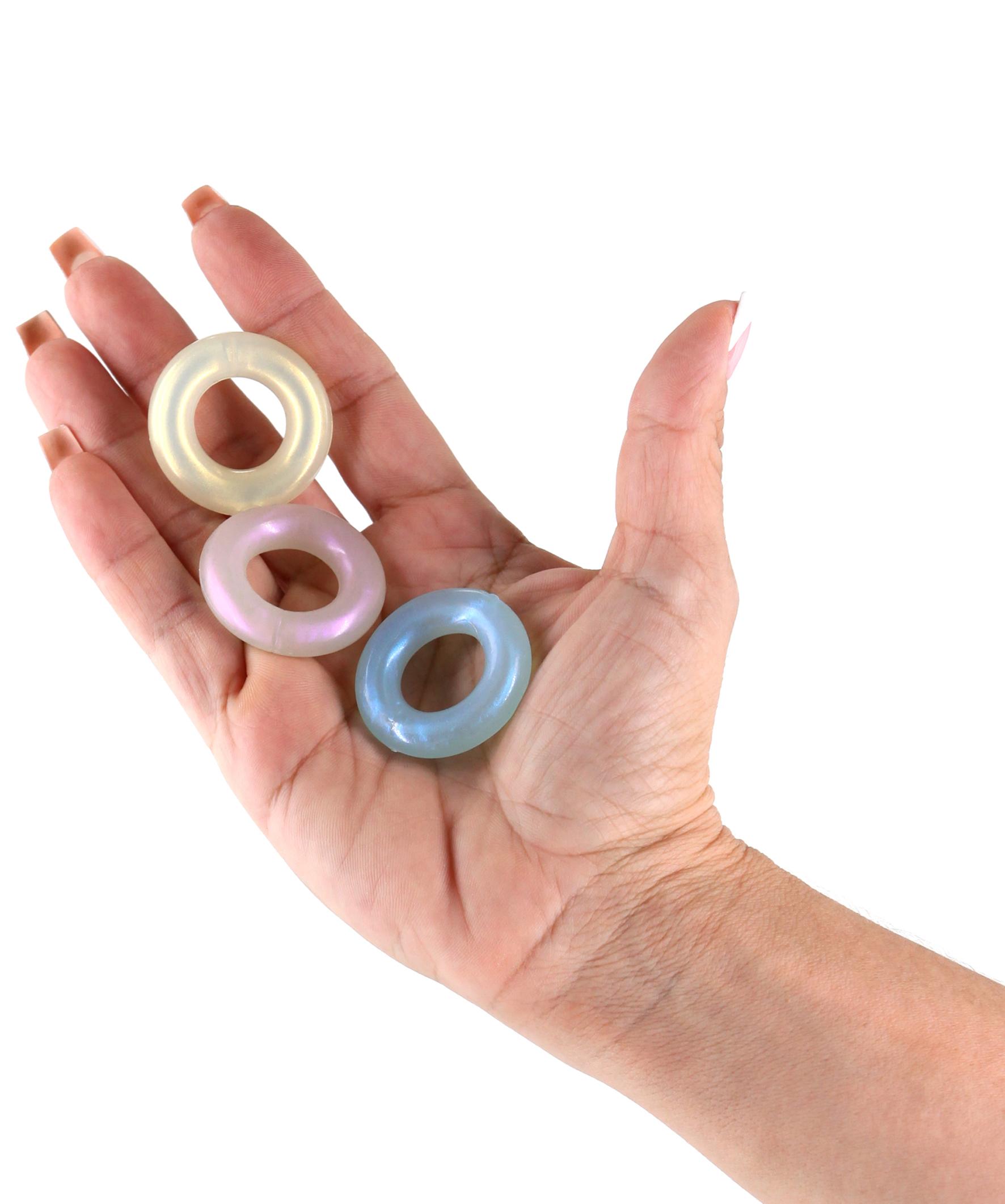 NS Novelties Fantasia Stamina Cock Rings Set Multicolor Cock Ring Sets