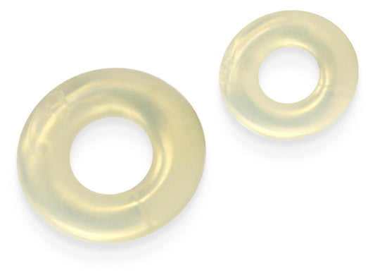NS Novelties Fantasia Double Stack Cock Rings Set Amber - Cock Ring Sets