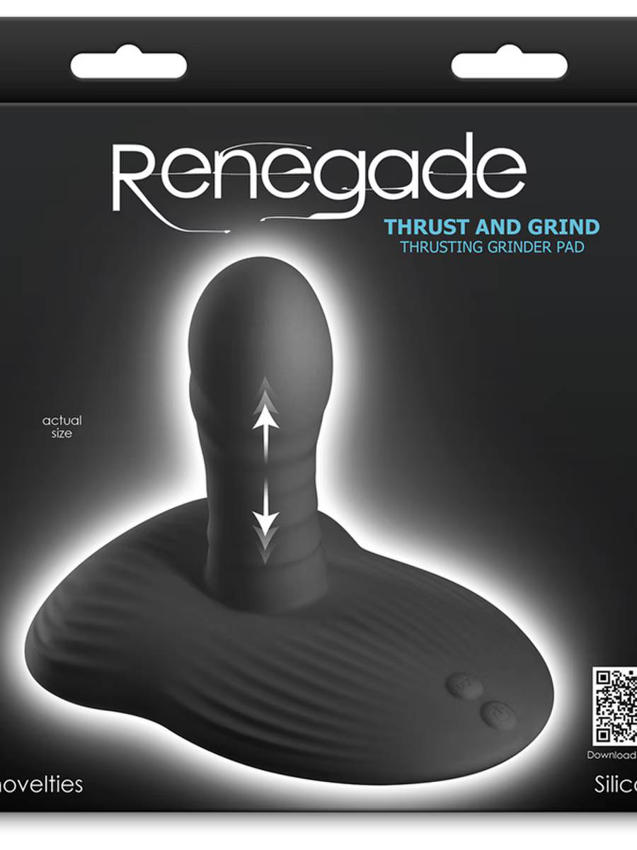 Renegade Thrust and Grind App Control Stimulator Black Personal Massagers