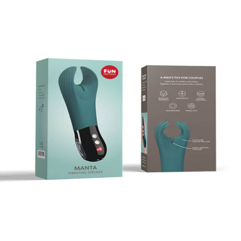 Fun Factory Manta Vibrating Male Stroker Masturbators and Strokers