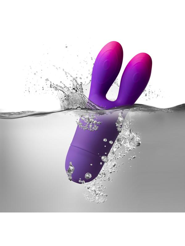Rocks Off Glo Girl Bunny 10 Function Rabbit Ear Vibrator Pussy And Clit Toys