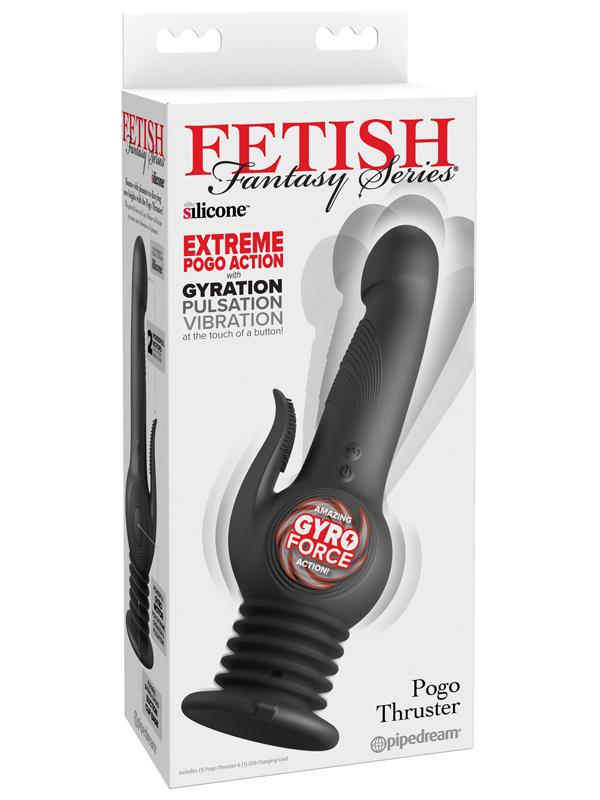Fetish Fantasy Series Pogo Thruster Vibrating Dildo Black Vibrating Dildos