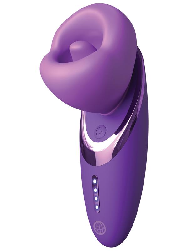 Fantasy for Her Pleasure Sucker Clitoral Vibrator Purple Clit Ticklers and Pulsators