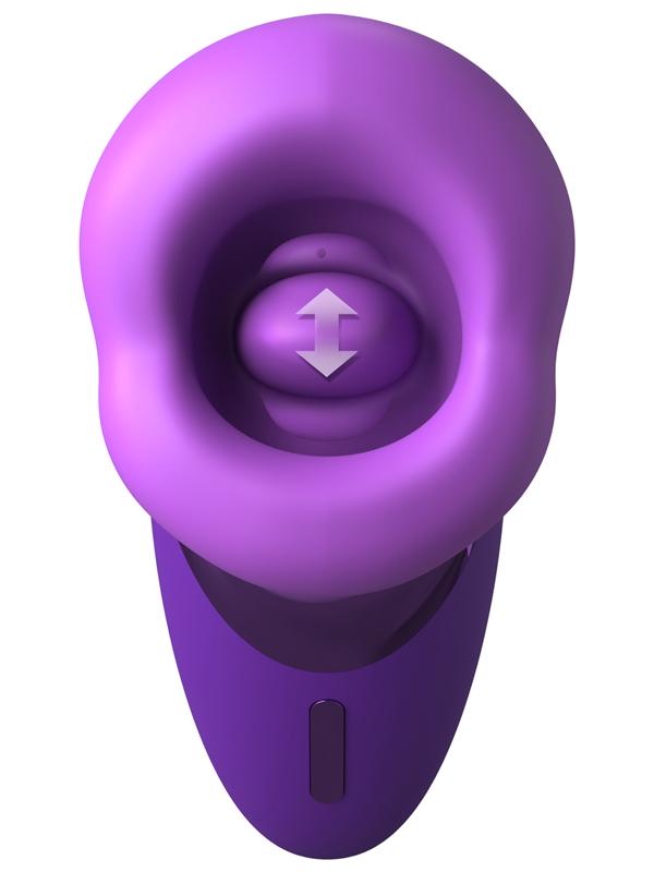 Fantasy for Her Pleasure Sucker Clitoral Vibrator Purple Clit Ticklers and Pulsators