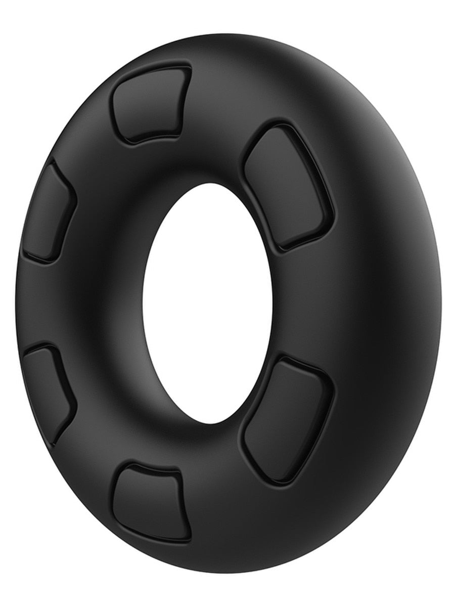 Playful Nero Liquid Silicone Thick Male C-Ring Stretchy Cock Rings
