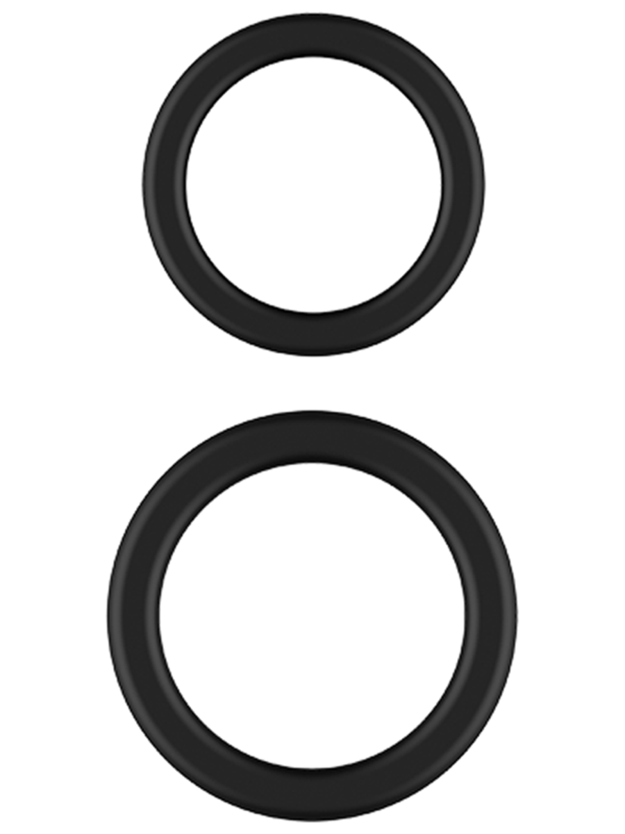 Playful Nero Liquid Silicone 2 Pack Ball Stretcher Rings Ball Stretchers and Crushers