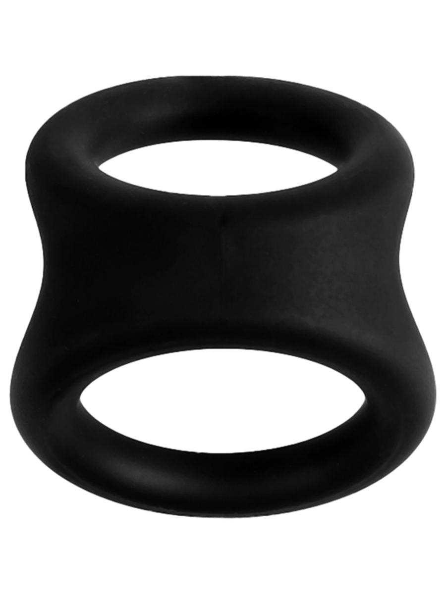 Playful Nero Soft Silicone Two Way Cock Ring Stretchy Cock Rings