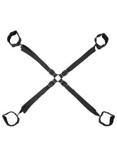 Sportsheets Velvet Noir Adjustable Hog Tie and Cuff Set Cuffs And Restraints