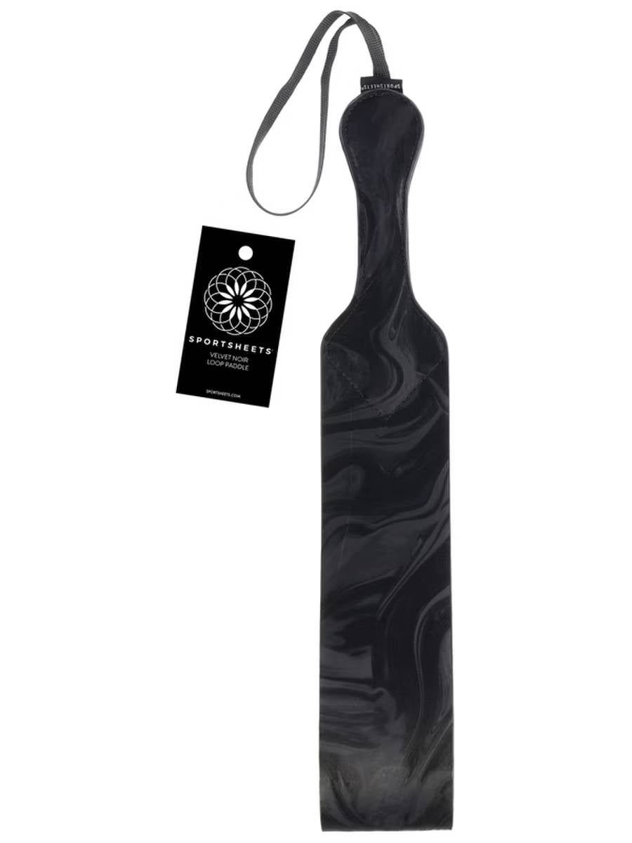 Sportsheets Velvet Noir Loop Bondage Paddle Paddles And Slappers