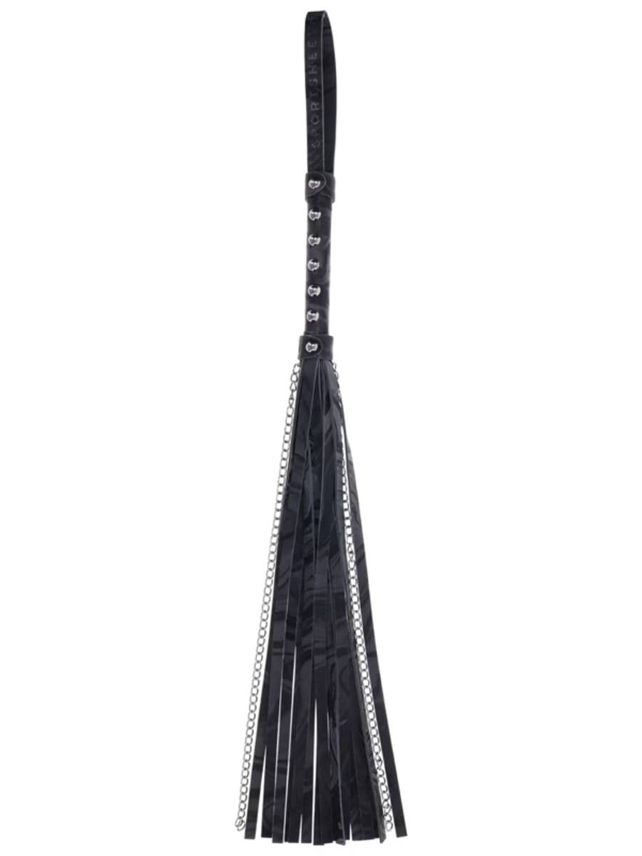 Sportsheets Velvet Noir Chain BDSM Play Flogger Whips And Crops