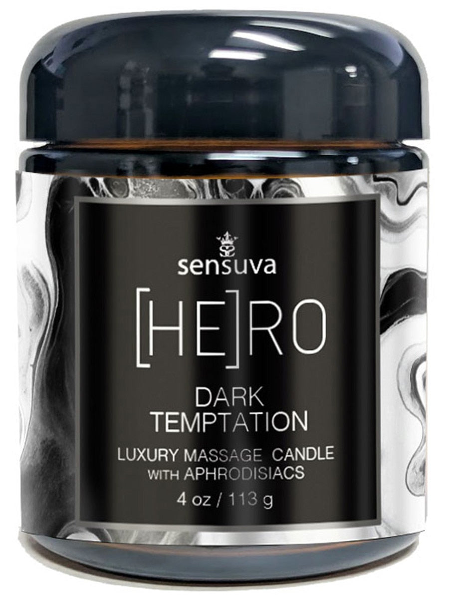 Sensuva On HERO Dark Temptation Luxury Massage Candle 118ml Default Title Sex Pheromones and Perfumes
