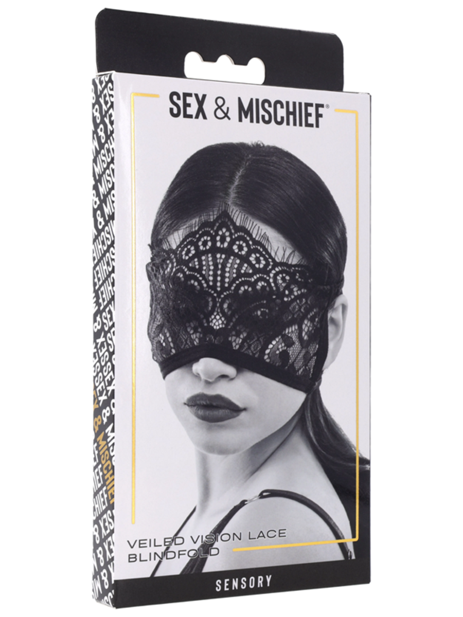 Sportsheets Sex and Mischief Veiled Vision Lace Blindfold Masks And Blindfolds