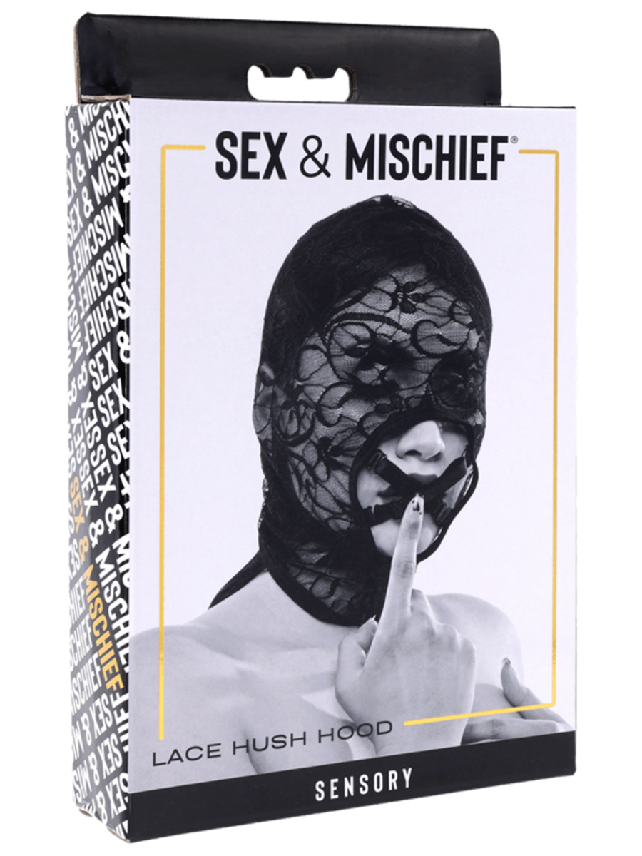 Sportsheets Sex and Mischief Lace Hush BDSM Hood Bondage Hoods