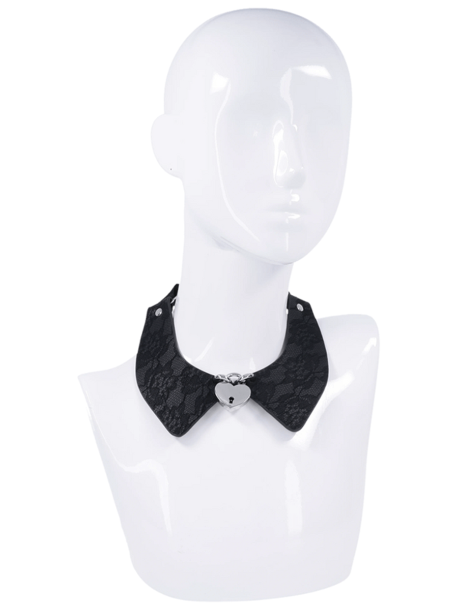 Sportsheets Sex and Mischief Heartbound Lace Day Collar Collars and Leads