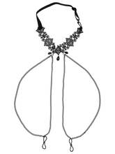 Sportsheets Sex and Mischief Lace Collar with Nipple Ties Black Collars and Leads