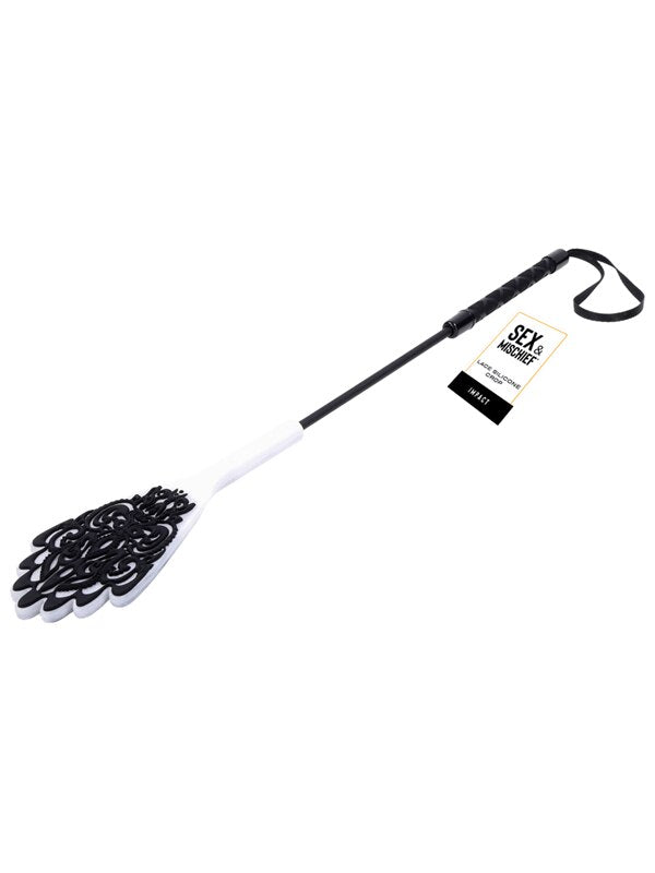 Sportsheets Sex and Mischief Lace Bondage Silicone Crop Whips And Crops