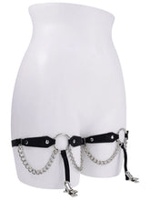 Sportsheets Sex and Mischief Chain Lace Garters Black Her Fetish